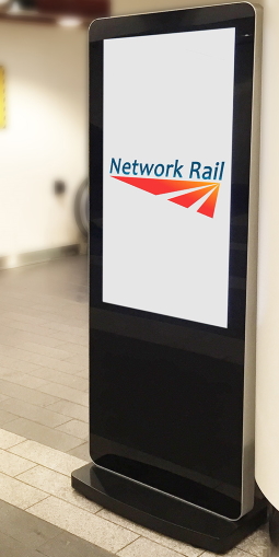 Freestanding digital poster display